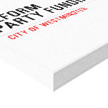 Reform party funding  Canvas Prints