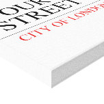 Your Name Street  Canvas Prints