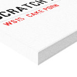 SCRATCH BAKERY  Canvas Prints