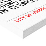 Little Red  Riding Hood  in CLERKENWELL   Canvas Prints