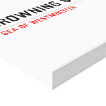 Drowning street  Canvas Prints