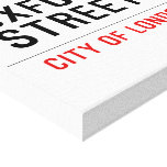oxford street  Canvas Prints