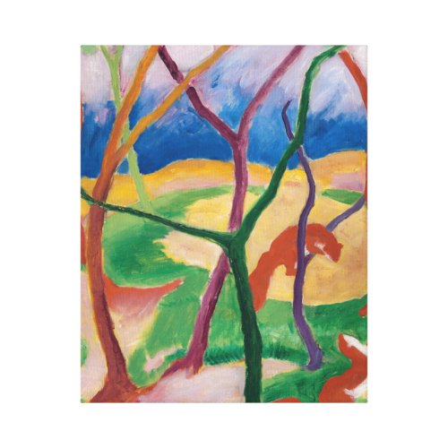  Canvas Prints Franz Marc Weasels at Play 1911