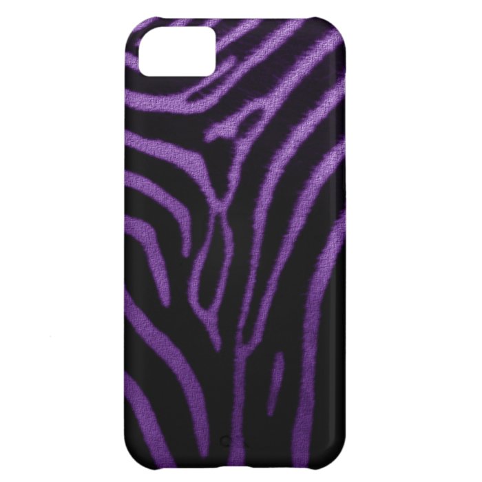 Canvas Purple Zebra Print iPhone 5C Case