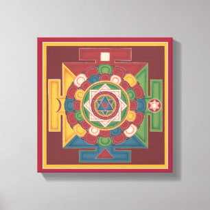 CANVAS SQUARE - Mandala of the 5 Elements