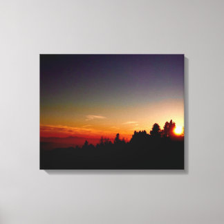 Canvas Sunset Print