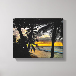 Canvas Sunset Print