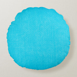 Canvas texture fabric pattern round pillow