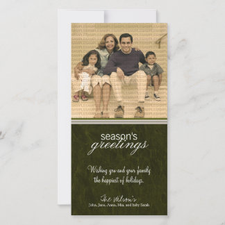 Canvas Textured Grunge Holiday Photo Card :: 06