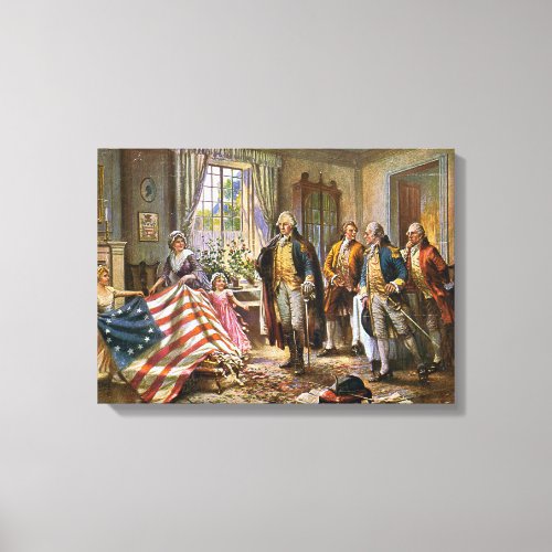 Canvas The Birth of Old Glory Percy Moran