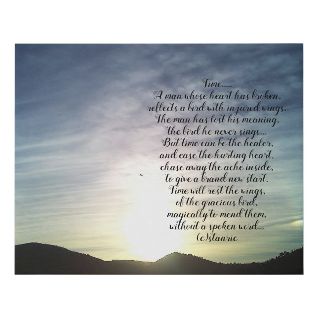 CANVAS TIME POEM  (Front)