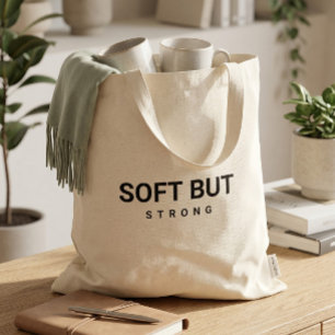 Canvas Tote Bag   Aesthetic Black Typography