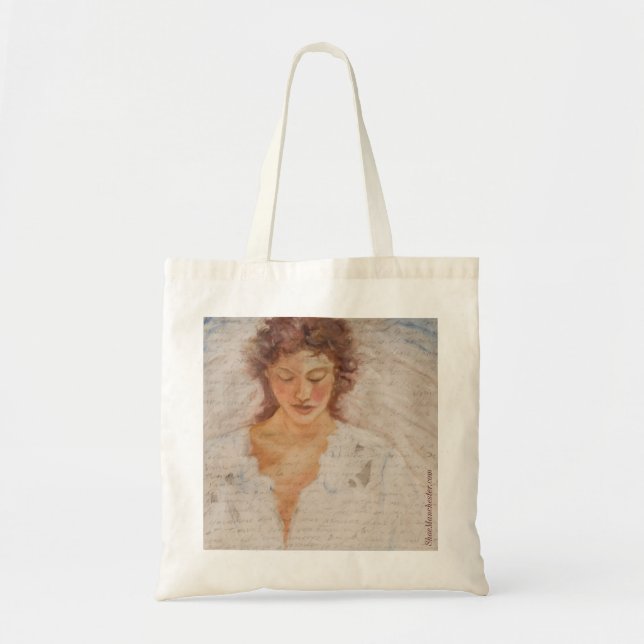 Canvas Tote With Angel Bag (Front)