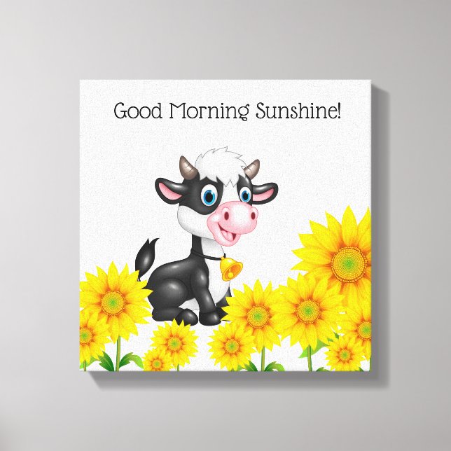 Canvas Wall Art-Country Cow Print (Front)