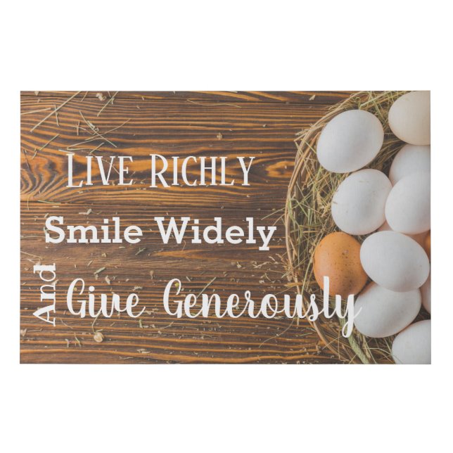 Canvas Wall Art-Live Richly (Front)