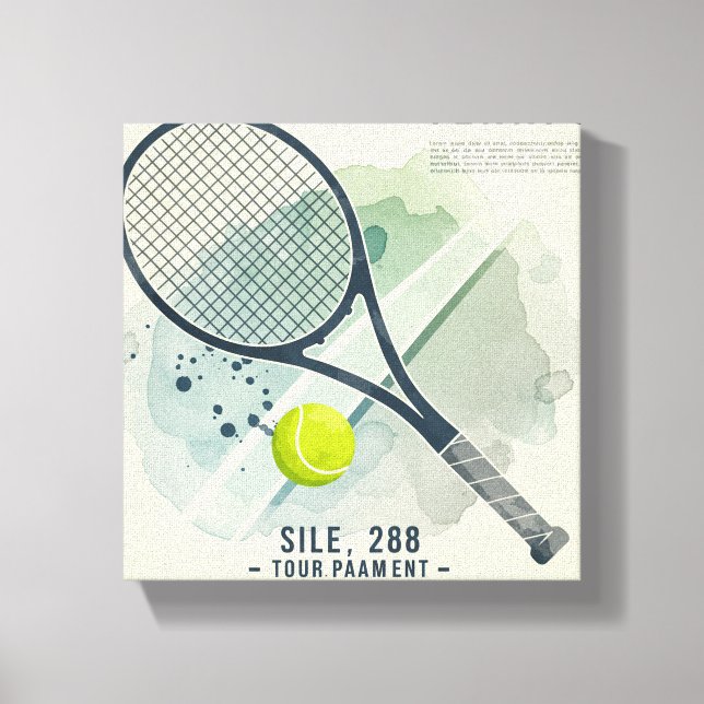 Canvas Wall Art – Tennis Champion | Bold & Stylish (Front)