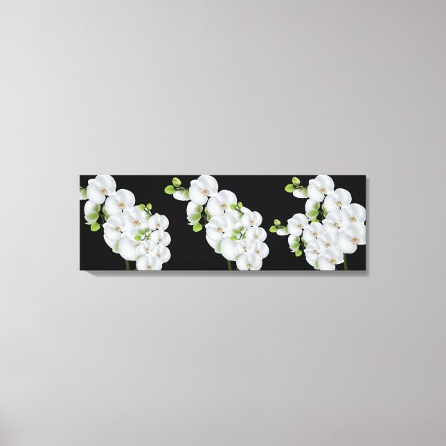 Canvas Wall Art-White Orchids Print (Front)