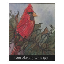 Canvas wall hanging of Cardinal