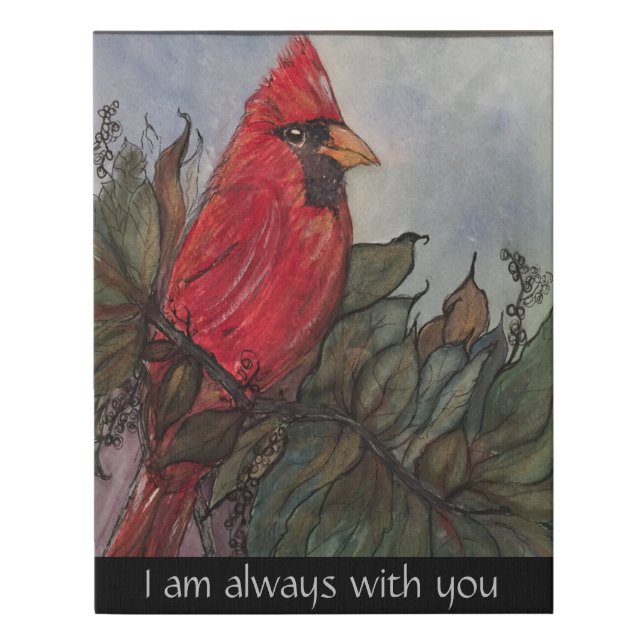 Canvas wall hanging of Cardinal (Front)