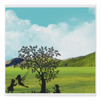 Canvas wall painting nature kids sky meadow