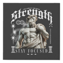 Canvas Wallart - Strength Motivation