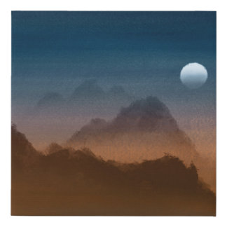 Canvas Watercolor Landscape Art
