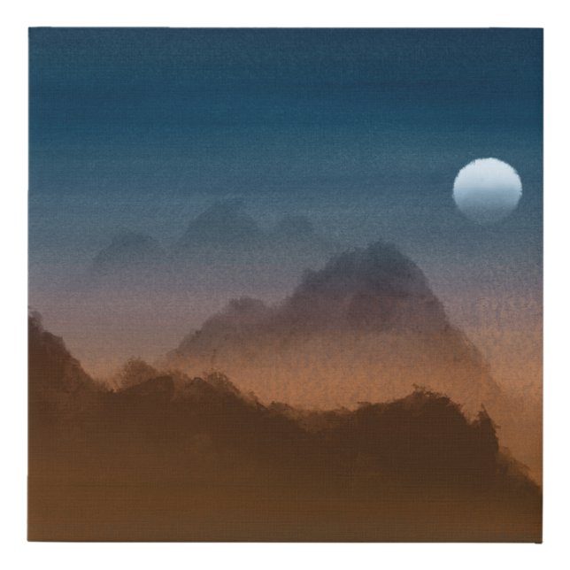 Canvas Watercolor Landscape Art (Front)