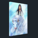Canvas White Buffalo Calf Woman<br><div class="desc">art by Alena Lazareva</div>