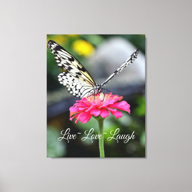Canvas Wrap/Live Love laugh Print (Front)