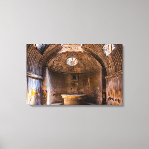 Canvas Wrap - Roman Baths - Ancient Pompeii, Italy