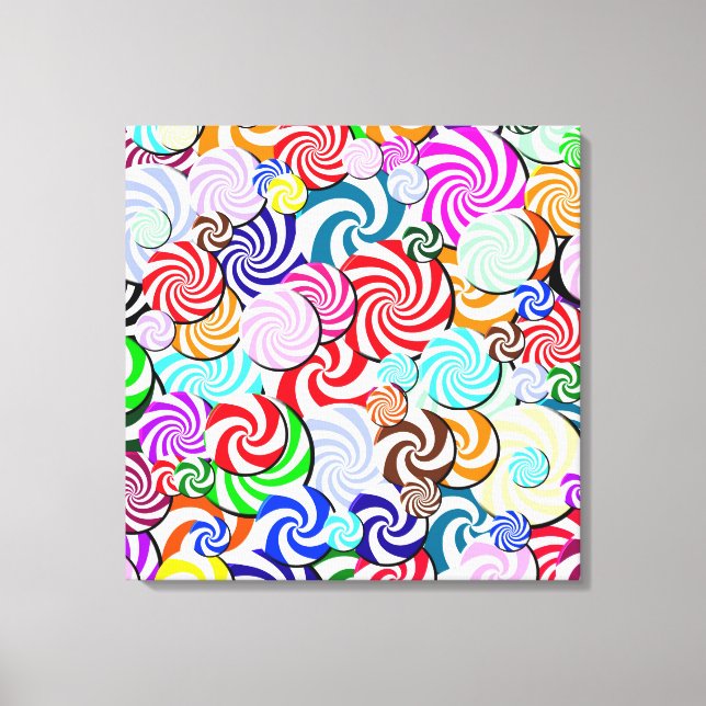 Canvas - Wrapped - Candy Collage Print (Front)