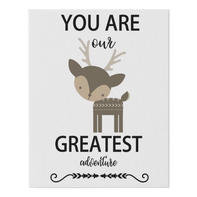 Canvas You are our greatest adventure (Front)