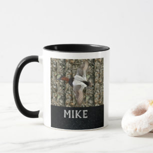 Canvasback Duck Hunting Name Sports Outdoors Camo Mug