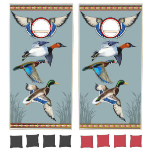 Canvasback, Mallard and Wood Ducks Cornhole Set