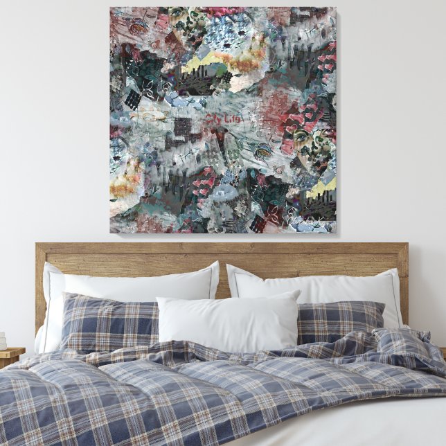 Canvastavla City Life Canvas Print (Insitu(Bedroom))