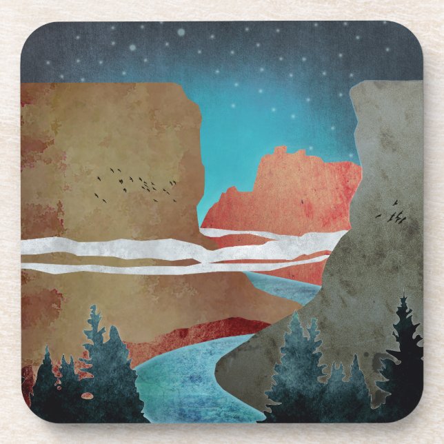 Canyon Birds Beverage Coaster (Front)