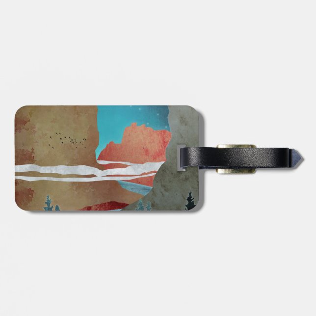 Canyon Birds Luggage Tag (Back Horizontal)