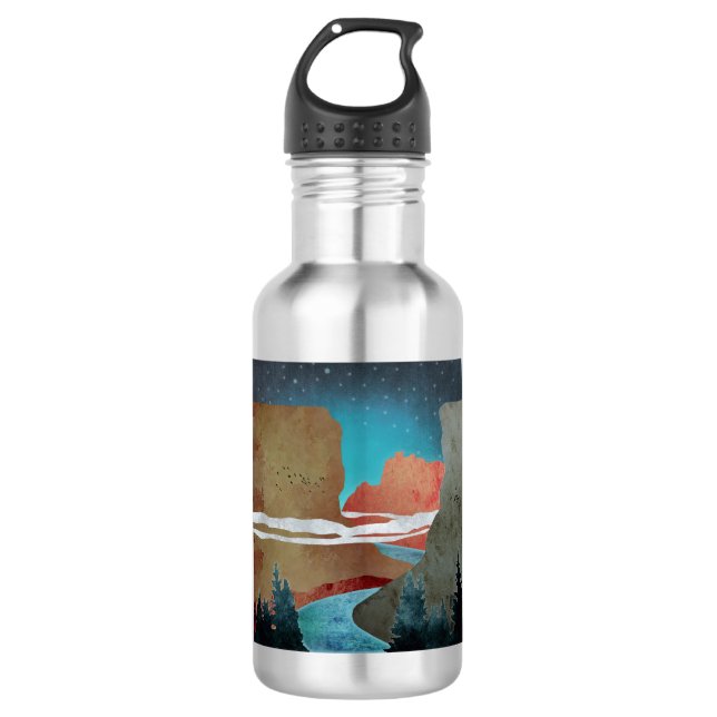 Canyon Birds Stainless Steel Water Bottle (Front)