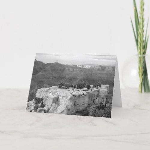 Canyon Black and White Photo Note Card