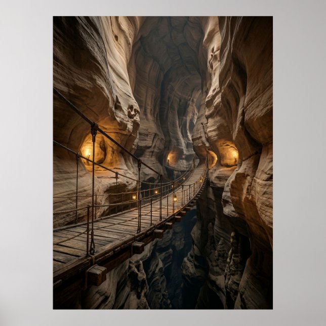Canyon Bridge Cave Adventure Path Poster (Front)
