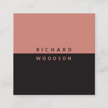 Canyon Clay Elegant Minimal Modern Professional Square Business Card by 911business at Zazzle