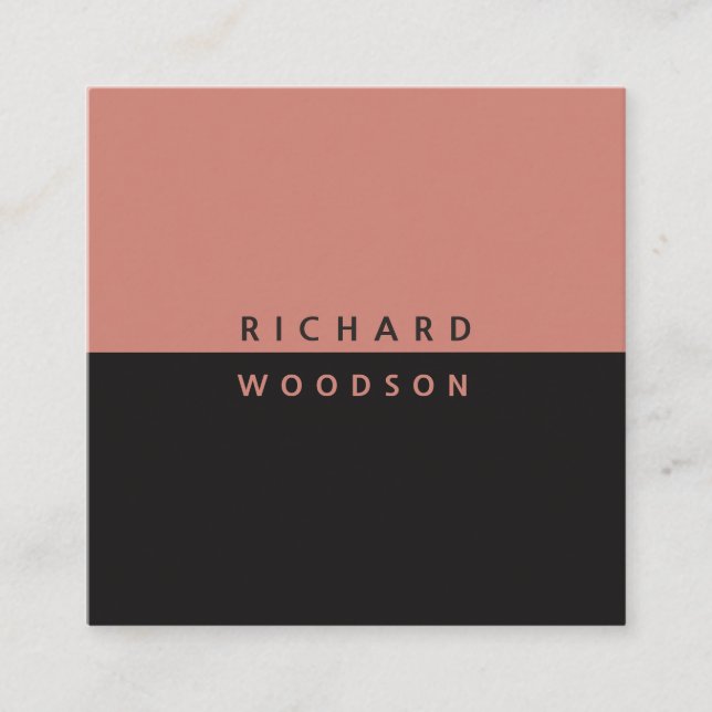 Canyon Clay Elegant Minimal Modern Professional Square Business Card (Front)