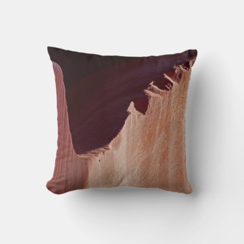 Canyon Crosscut Square Southwest Abstract Throw Pillow