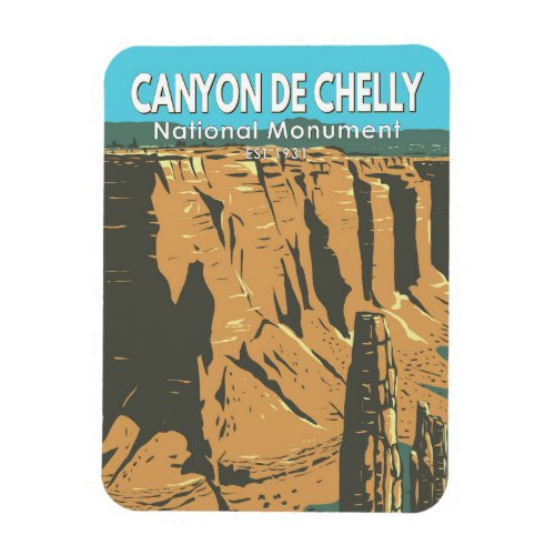 Canyon De Chelly National Monument Arizona Vintage Magnet