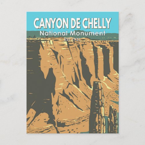 Canyon De Chelly National Monument Arizona Vintage Postcard