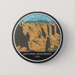 Canyon De Chelly National Monument Vintage Circle  Button