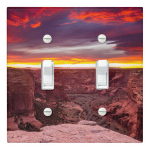 Canyon de Chelly, sunset, Arizona Light Switch Cover