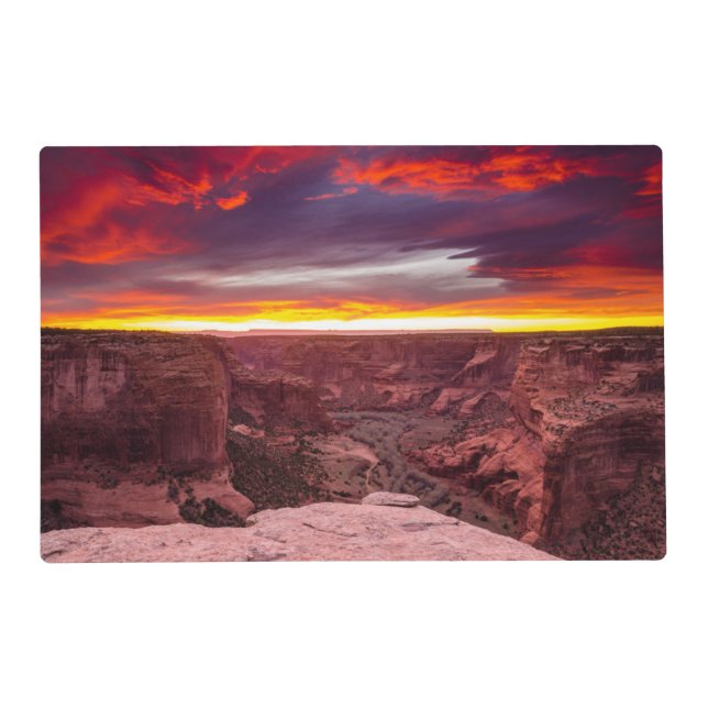 Canyon de Chelly, sunset, Arizona Placemat (Front)