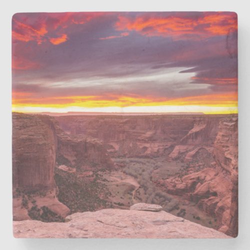 Canyon de Chelly sunset Arizona Stone Coaster