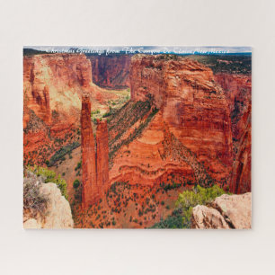 Canyon de Claire New Mexico.Christmas Greetings Jigsaw Puzzle